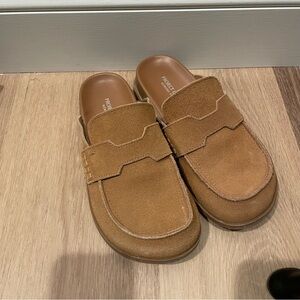 Project Cloud Brown Suede Women’s Slip-On Mules